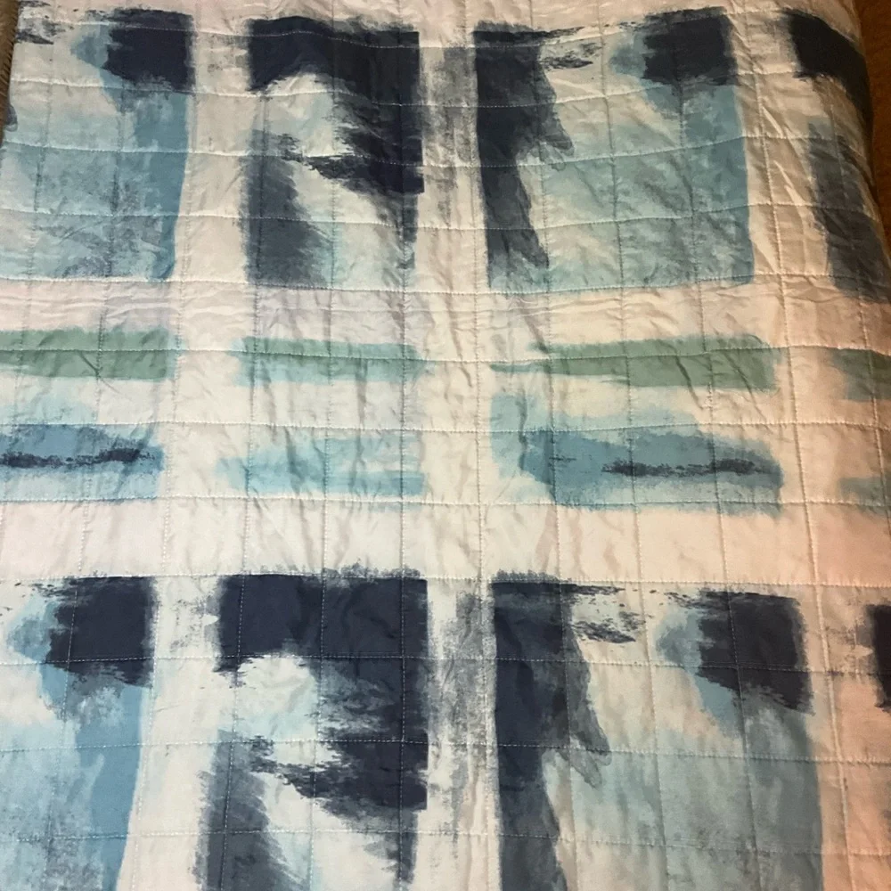 Twin Comforter Abstract Blue and Green Lightweight